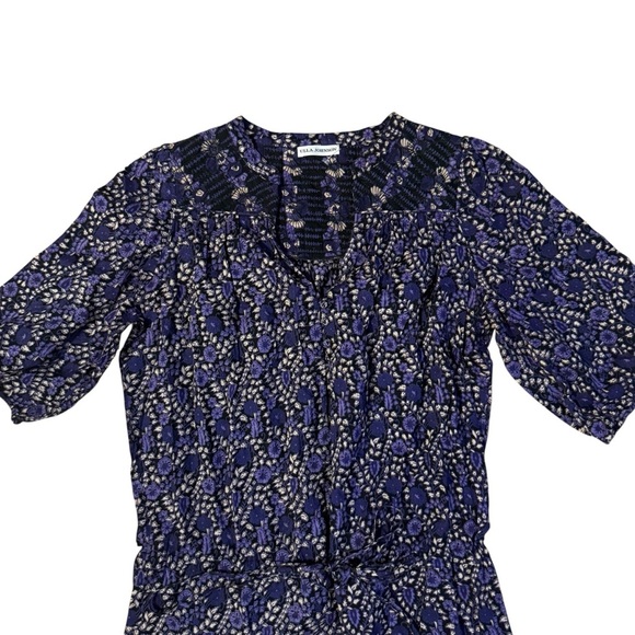 Ulla Johnson Dress Purple Flower Bohemian Sundress Size 4 - Picture 5 of 8